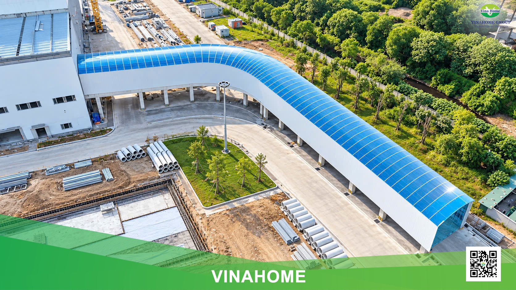 Công trình mái xanh hồ 10 ly tại Ninh Bình