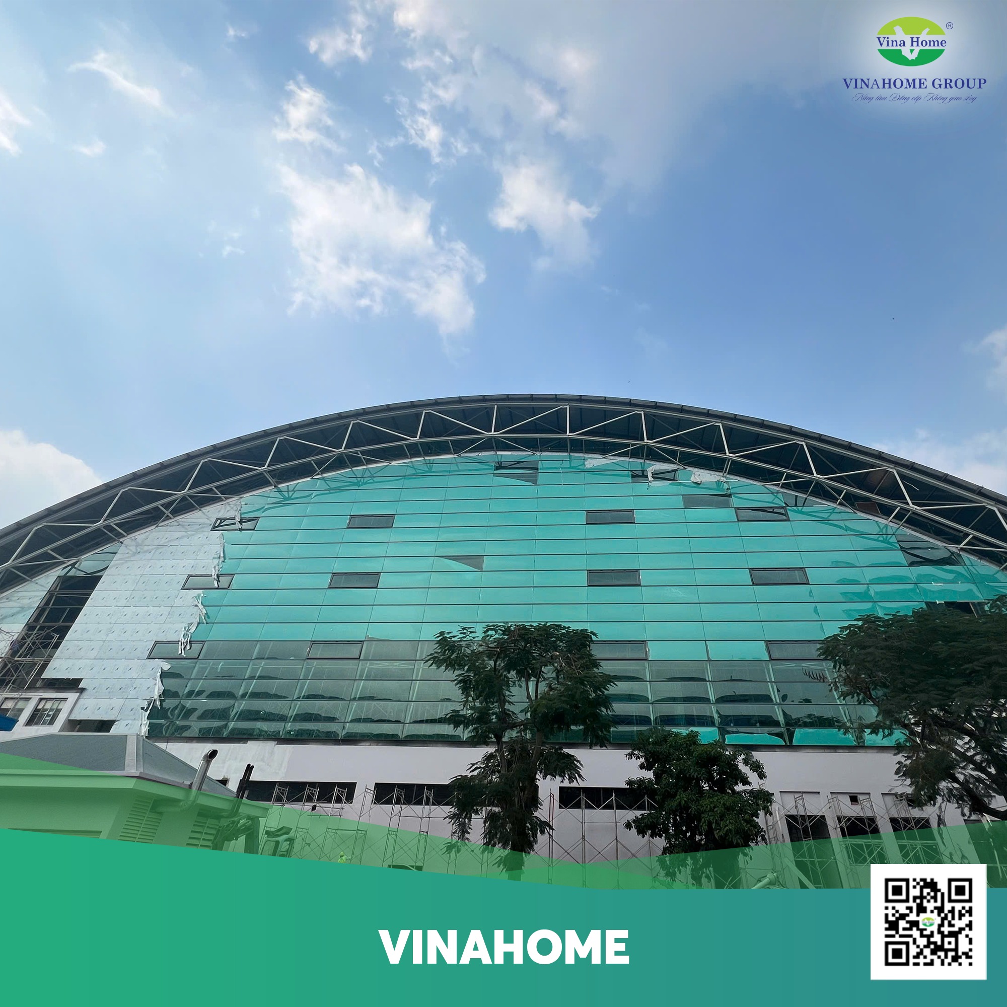 Tấm nhựa lấy sáng Polycarbonate xanh ngọc 8mm làm thay vách kính an toàn