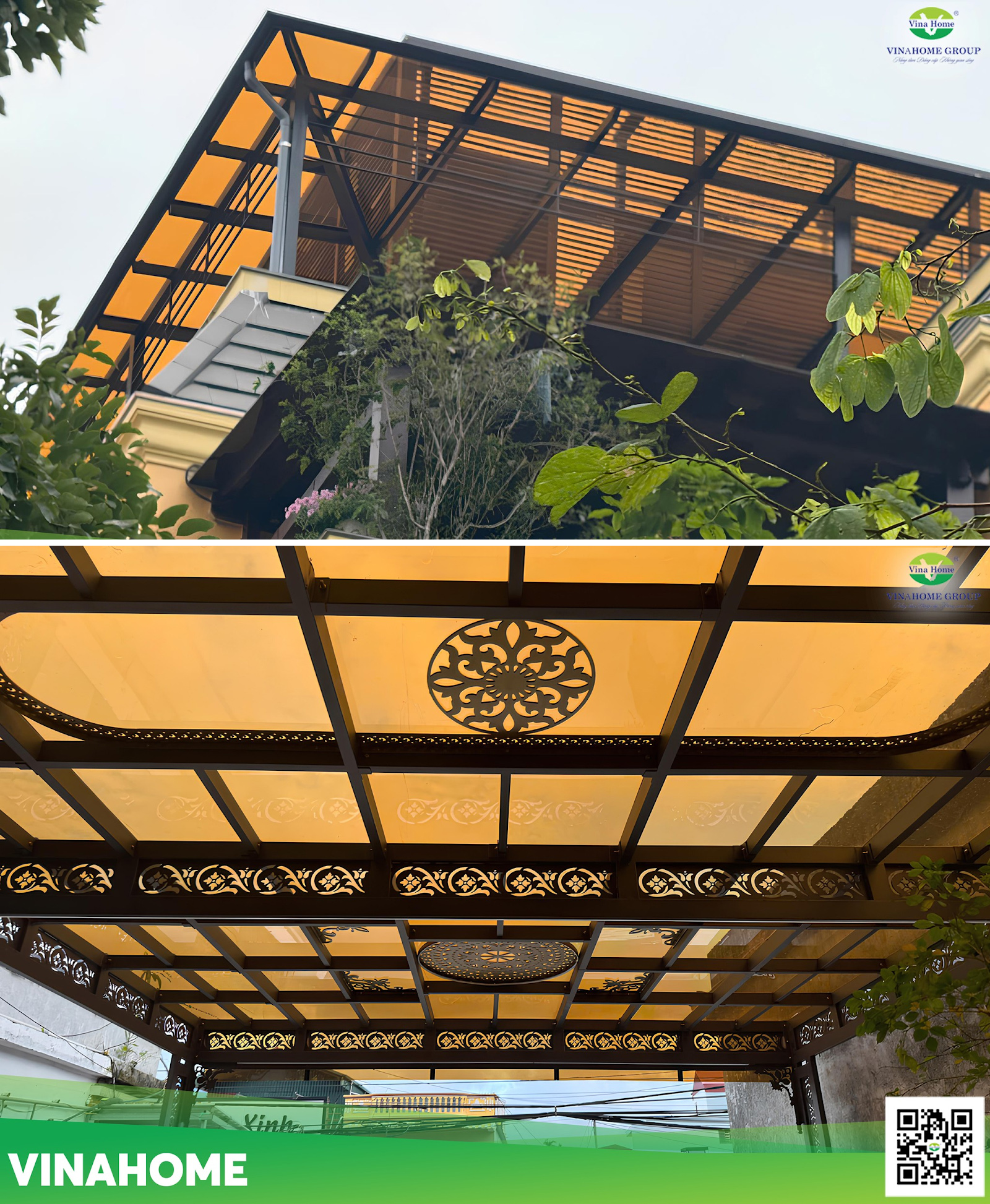 Dự án tấm lợp poly dân dụng đẹp và hiệu quả